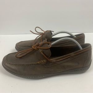 Born Abraham Driving Loafers Brown Leather Mens size 10